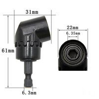 Juego de 4 Adaptadores de Enchufe Universal de 1/4, 3/8 y 1/2 Pulgadas con Ángulo de 105 Grados
