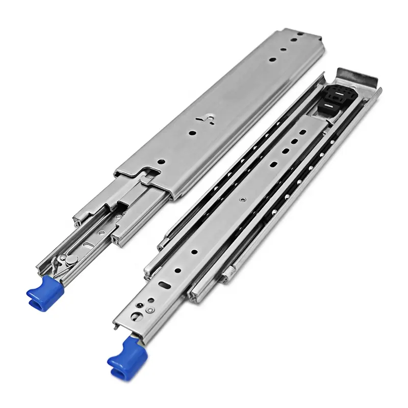 Length 550mm 227kgs 3 Fold Full Extension Heavy Duty Drawer Slide with Locking System for Camper Trailer