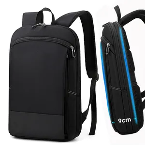 BSCI factory custom anti theft commute college bag unisex business lightweight backpack men laptop backpack slim