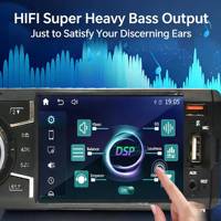 Lecteur MP5 universel pour voiture, autoradio stéréo, CarPlay sans fil, émetteur FM, port USB, 1 Din, récepteur BT SD Aux