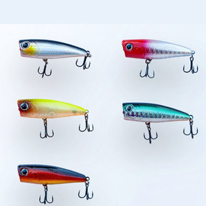 XIDIAOYU - Señuelo de Pesca Mini <span class=keywords><strong>Whopper</strong></span>, 1 Unidad, Señuelos Pequeños de 5 cm y 4.5 g, Micro Poppers, Señuelo Artificial para Pesca de Lubina y Trucha - Product Image 2