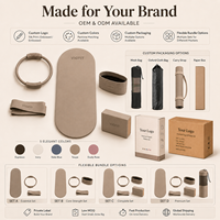Yoga-Matte Hantel-Set Pilates-Zubehör Maßgefertigte Knöchel- und Handgelenkbandagen Yoga-Taschen Power Ring Silikon-Pilates-Kit-Set