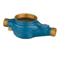 Boîte de compteur d'eau en laiton prépayée de carte à puce de sensibilité de haute qualité 15mm
