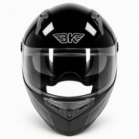 Casques de moto intégraux légers et aérodynamiques à double visière avec éclairage arrière LED, homologués DOT, en ABS