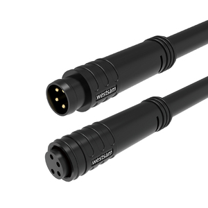 Alta calidad M8 A código 4 pines macho hembra rápido Snap en impermeable IP67 conector de Cable eléctrico para automatización Industrial - Product Image 3