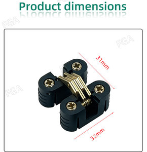 Charnière dissimulée en plastique pour meubles, petite charnière de porte de placard pour cuisine, salle de bain, meubles de rangement - Product Image 3