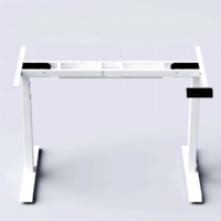 PRORIALS Cadre de bureau assis-debout moderne et ergonomique à trois niveaux, économique, avec support robuste en acier renforcé pour télétravail