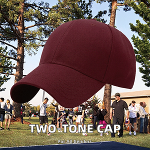 Gorra de Béisbol Personalizada de 6 Paneles, Dos Tonos, con Diseño de Frutas y Puntos, Estilo Vintage, 100% Poliéster, Base de Algodón Personalizable - Product Image 2