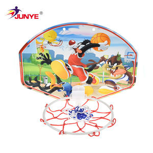 Tablero de baloncesto JUNYE para niños con red, plegable, para montar en pared, interior/exterior, para niños de 5 a 7 años, para practicar y jugar. - Product Image 1