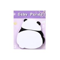 Personnalité Personnalisée Animal Mignon Design Charme Panda Mignon Papier Autocollant Forme Carrée Papeterie Papier Autocollant