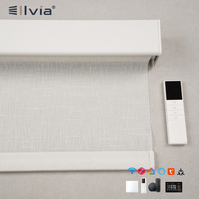 Smart Tuya Matter Zigbee Wifi Blackout Sunshade Electric Blind for Office Hotel