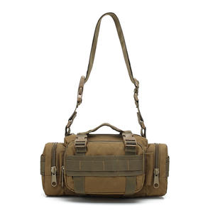 Sac de taille tactique multifonctionnel pour les sports de plein air, le cyclisme, design bandoulière, fermeture éclair, nylon imperméable, sac de taille magique 3P - Product Image 3