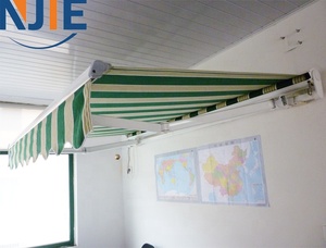 Parasol manuel d'extérieur imperméable, protection UV, résistant au vent, cadre en aluminium haute résistance, pliable, terrasse 5m, restaurants - Product Image 6