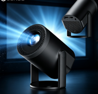 Nuevo Proyector de Bolsillo TURN1 de Tiro Corto, Android 14, 200 ANSI, 720P, Compatible con 4K, WiFi, Portátil, para Interiores y Exteriores, Cine en Casa