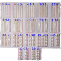 AAAA Grade Naturel Véritable Perle D'eau Douce Demi-Percé Blanc Bouton Perles Lâches 5-6mm pour Usine En Gros Anneaux Boucles D'oreilles