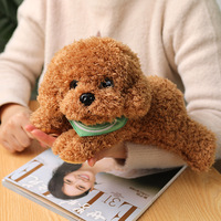 Best-seller Poupée Chien Personnalisée Mignon de Bande Dessinée Bouclée Ted-dy Peluche avec PP Coton Doublure Matériel Maille pour Cadeau d'Anniversaire
