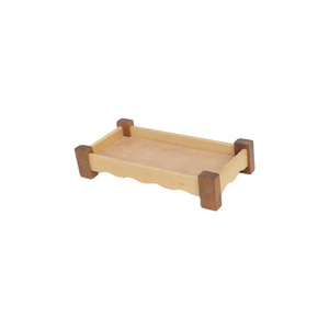 Bandeja de Almacenamiento de Bambú Simple para el Hogar, Cesta Rectangular de Madera Natural para Frutas y Verduras de Cocina - Product Image 5