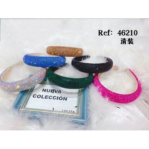 Fascia per capelli Diatema con punta a forma di trapano 46210 Nuova collezione Fascia per capelli con glitter per donna Accessori moda - Product Image 1