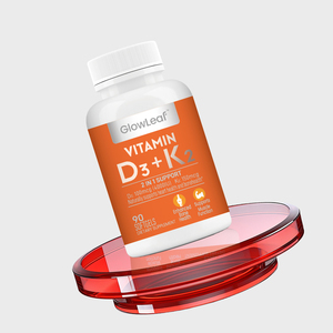 Capsules de vitamine D3+K2 végétaliennes à marque privée, soutient un système immunitaire sain, améliore la densité osseuse, soins de santé pour adultes - Product Image 5