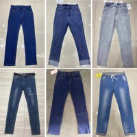 Vêtements en surplus, marques de vêtements, jeans skinny décontractés à la mode pour femmes, prix super bas, surplus de stock, toutes saisons