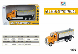 Camion ribaltabile in lega Tr, modello pressofuso in scala 1:36, giocattolo per bambini dai 3 anni in su, unisex - Product Image 3