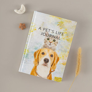 LABON Pet Memory a PET'S LIFE Diary <strong>Journal</strong> Matte Coated Cover Square Spine Notebook with Ribbon for Cats &amp; <strong>Dogs</strong> - Product Image 4