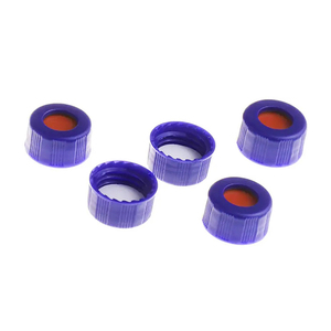 2mL 9-425 kromatografi Hplc flakon için mavi nervürlü vidalı PP kapak ve <span class=keywords><strong>Septa</strong></span> - Product Image 3