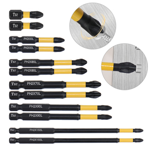 Ph2 Pz2 Cao Cấp S2 Thép CRV Thép Tác động Bits 25Mm 50Mm 75Mm 90Mm 150Mm Tuốc Nơ Vít Bits <span class=keywords><strong>Set</strong></span> - Product Image 1