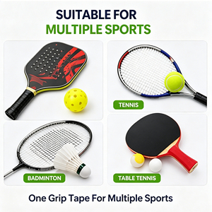 Bande adhésive pour raquette de pickleball UJANG, bande adhésive pour raquette de squash, de racquetball, de badminton, de baseball et de pickleball - Product Image 6