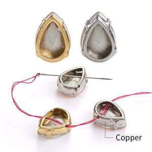 Xichuan alta calidad Waterdrop LA Series Piont Back cobre garra diamantes de imitación para accesorios de costura y <span class=keywords><strong>Germant</strong></span> - Product Image 5