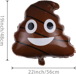 Ballons en feuille pour fête, ballons en forme <span class=keywords><strong>de</strong></span> caca pour la fête d'Halloween, jouet pour garçons, blague, décoration <span class=keywords><strong>de</strong></span> fête à thème - Product Image 5