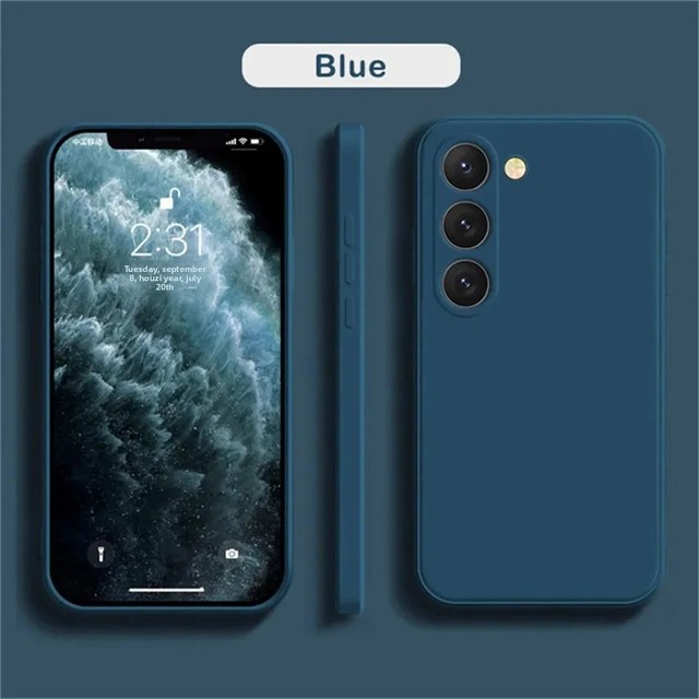 Compatible for SamsungA57 Phone case Liquid Silicone A06 Pure Color A55 Drop-resistant A13 All-covering M30S Protective case