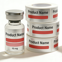 Étiquettes et boîtes personnalisées pour flacons de peptides, impression d'étiquettes pour petits flacons de 2 ml, 3 ml, 5 ml, emballage personnalisé pour flacons de peptides
