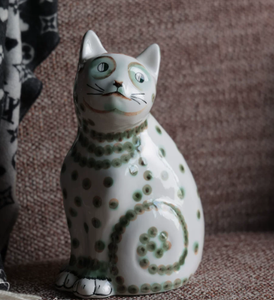 Sculpture <span class=keywords><strong>Maneki</strong></span> <span class=keywords><strong>Neko</strong></span> en <span class=keywords><strong>porcelaine</strong></span> sur le thème des animaux, artisanat créatif pour la prospérité à la maison - Product Image 2