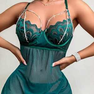 Caliente más nuevo vestido <span class=keywords><strong>de</strong></span> tirantes <span class=keywords><strong>de</strong></span> malla <span class=keywords><strong>de</strong></span> alta calidad <span class=keywords><strong>desnudez</strong></span> sensual cadena Lencería <span class=keywords><strong>de</strong></span> talla grande ropa interior Sexy para <span class=keywords><strong>mujer</strong></span> - Product Image 6