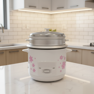 Olla Arrocera Cilíndrica Portátil de Gran Venta con Recubrimiento Antiadherente de 2.8L, con Paleta y Función Automática para Mantener Caliente, para Uso Doméstico - Product Image 1