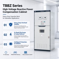Dispositif de compensation automatique de puissance réactive haute tension AC 630A, banque de condensateurs à suivi intelligent pour sous-station