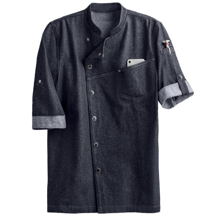 Wholesale Custom Black Hotel Chef Coat