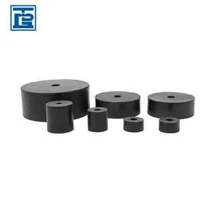 Cylindrical Stud bolt rubber feet with M4/M6/M8/M12/M14/M16 screw nut rubber mounting blocks for engine mount