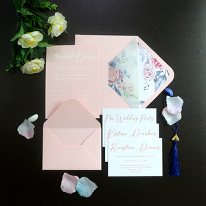 การ์ดเชิญงานแต่งงานทำจากอะคริลิคสำหรับงานเลี้ยงวันเกิดพิมพ์ลายได้ตามต้องการ - Product Image 5