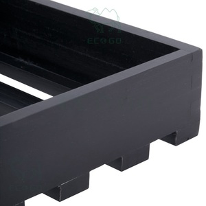 Environmentally Bamboo Bread Bin Wholesale Food <b>Storage</b> Container Heavy Duty Black <b>Wood</b> <b>Crate</b> - Product Image 5