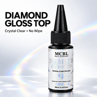 Vernis à ongles MCBL Diamond Gloss Top Coat, transparent cristallin, sans résidu, haute brillance, approvisionnement en gros direct usine