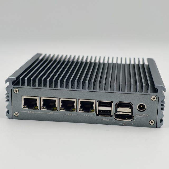 4Nic Mini Firewall PC J6412 N100 J4125 4*I226 2.5G LANs Portable Home Server with OPNsense Mini Linux VPN Router