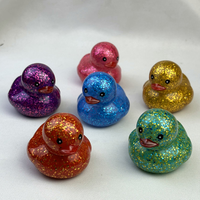 Jouets pour bébés, canard en poussière d'or, super prix, six couleurs au choix, Juguetes Para Bebes, pompons de cheerleading