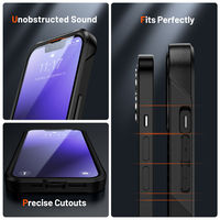 Coque de téléphone hybride robuste pour iPhone 16 15 14 Plus 13 12 11 Pro XS Max 7 8 SE cadre en plastique dur + housse en TPU