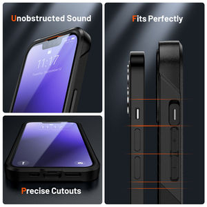 Coque de téléphone hybride robuste pour <span class=keywords><strong>iPhone</strong></span> 16 15 14 Plus 13 <span class=keywords><strong>12</strong></span> 11 Pro XS Max 7 8 SE cadre en plastique dur + housse en TPU - Product Image 4