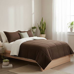 Set di trapunte da letto personalizzate reversibili e morbidi Queen Size in pile piumino di qualità <span class=keywords><strong>invernale</strong></span> - Product Image 1