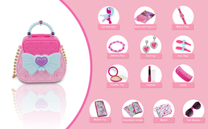 Kit de maquillage pour filles, jouets pour tout-petits, princesse rose, jeu de simulation pour filles, ensemble de déguisement pour fête, jouet pour enfants - Product Image 5