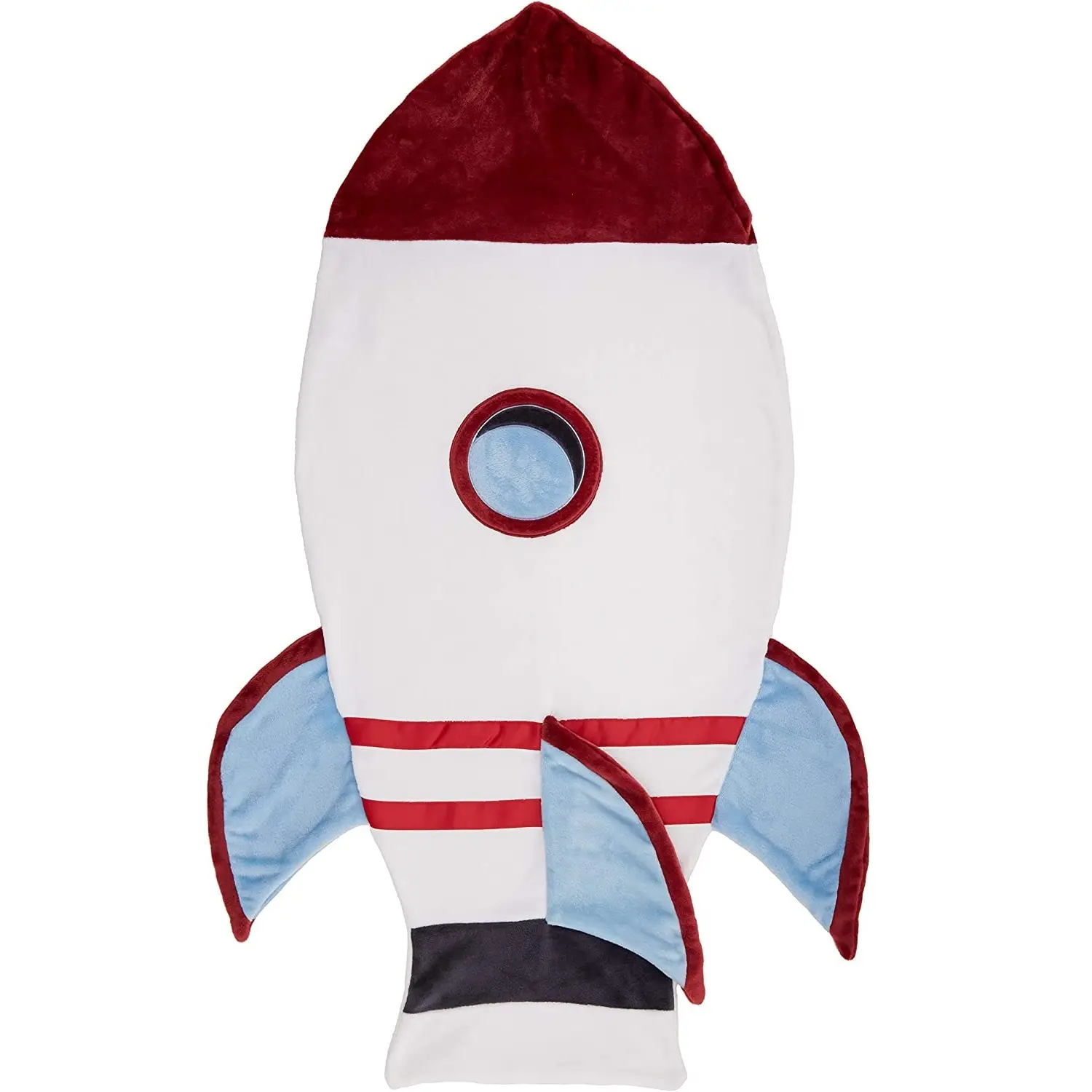 Kids Fleece Tail Blanket Plush Animal Sleeping Bag Blanket- 26'' x 56'', Space Rocket