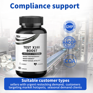 Suplemento de Vitalidad Masculina al por Mayor, Cápsulas Test X180 Boost, Suministro Estable a Largo Plazo para Comerciantes Internacionales - Product Image 6